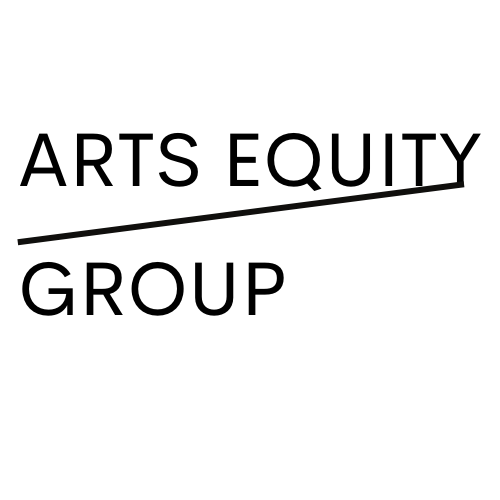 Arts Equity Group logo black letters