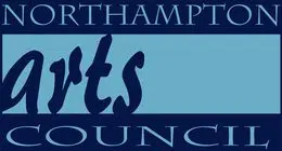 Northampton Arts Council logo dar blue and light cyan alternating for background and text.